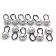 12pcs Collar Extenders Button Adjustable Extenders for Dress Shirts Trouser