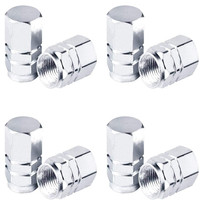 8 StüCk Reifenventil Kappen Silber Aluminium 17X11Mm