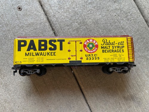PABST MALT SYRUP BEVERAGES REEFER CAR VINTAGE HO PLASTIC & METAL - VARNEY - Picture 3 of 6