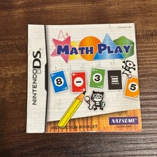 Math Play Mathplay Nintendo DS Instruction Manual Only
