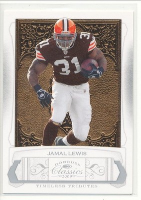 2009 Donruss Classics Jamal Lewis Timeless Tributes Silver 100/100