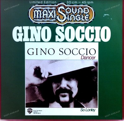 Gino Soccio - Dancer / So Lonely Maxi (VG+/VG) .
