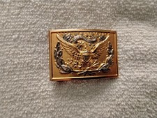 ONE BRASS AMERICAN EAGLE BELT BUCKLE