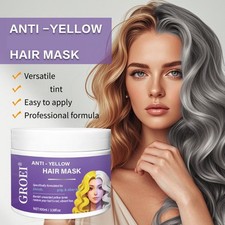 1XPurple Hair Mask,Deep Conditioning Keratin-Hair Mask Light Shine Add Tone M6K2