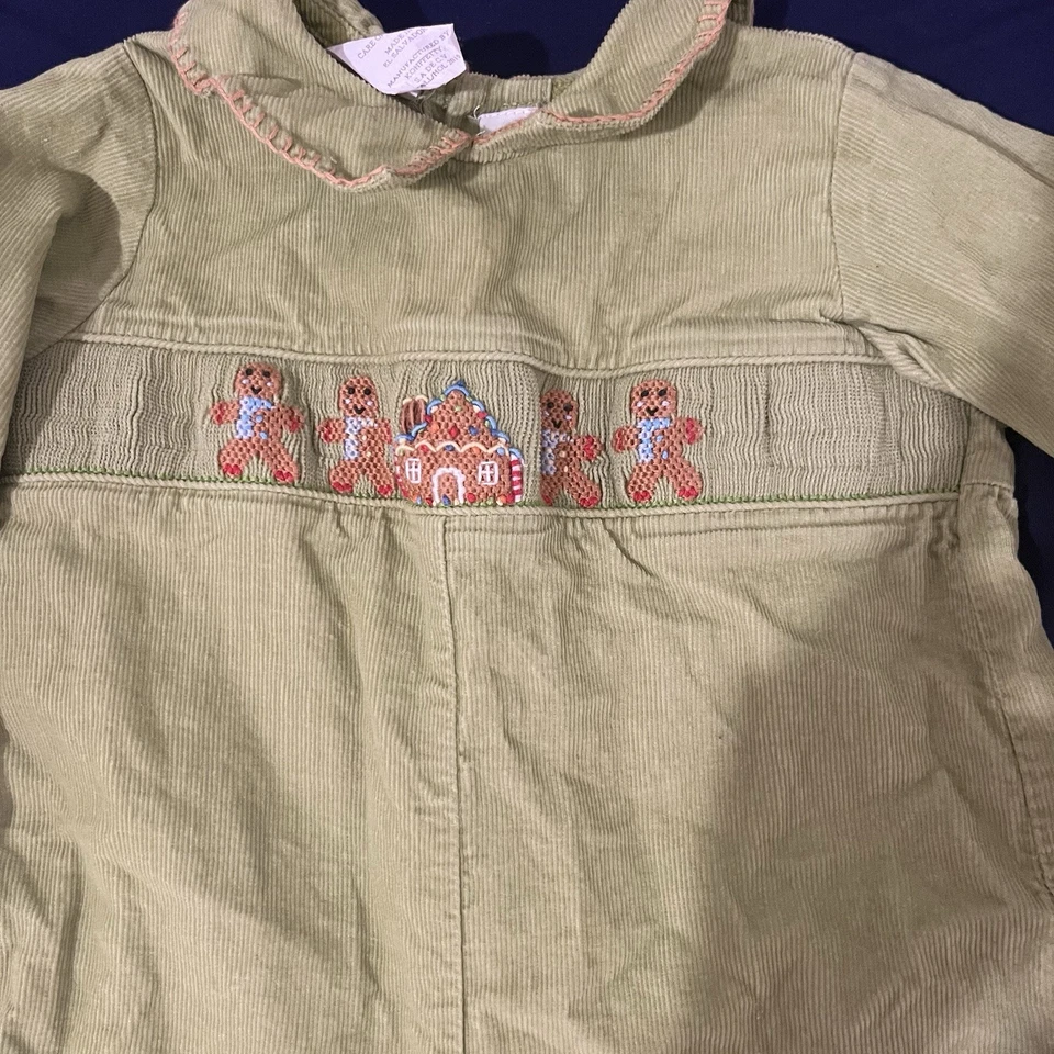 Mameluco Vive La Fete Verde Largo Navidad Cuello Calado Foto 3 de 4