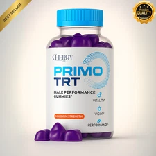 Primo TRT Men's Gummies Advanced Pro Formula Chewable Supplement 60 Gummies