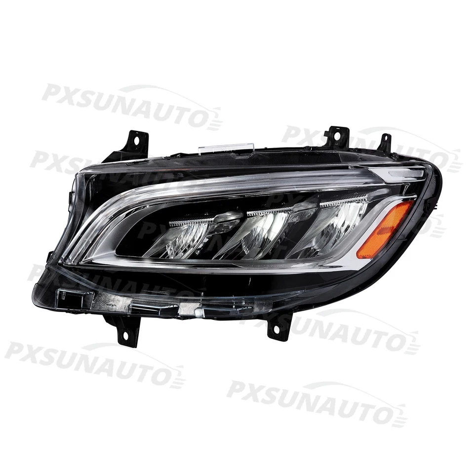 For 2019-2022 Mercedes-Benz Sprinter Halogen to LED Headlight Headlamps Pair Set - Image 3 of 4