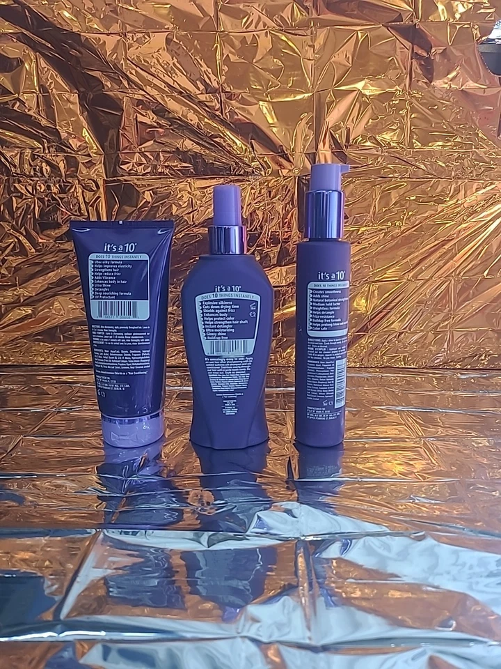 its a 10 miracle SILK leave in 10 oz Balm 5oz Conditioner 5oz - Image 2 of 2