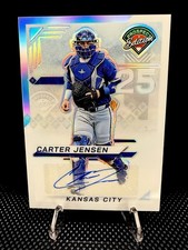 2025 Panini Prospect Edition Carter Jensen #154 Silver Prizm Signatures Auto