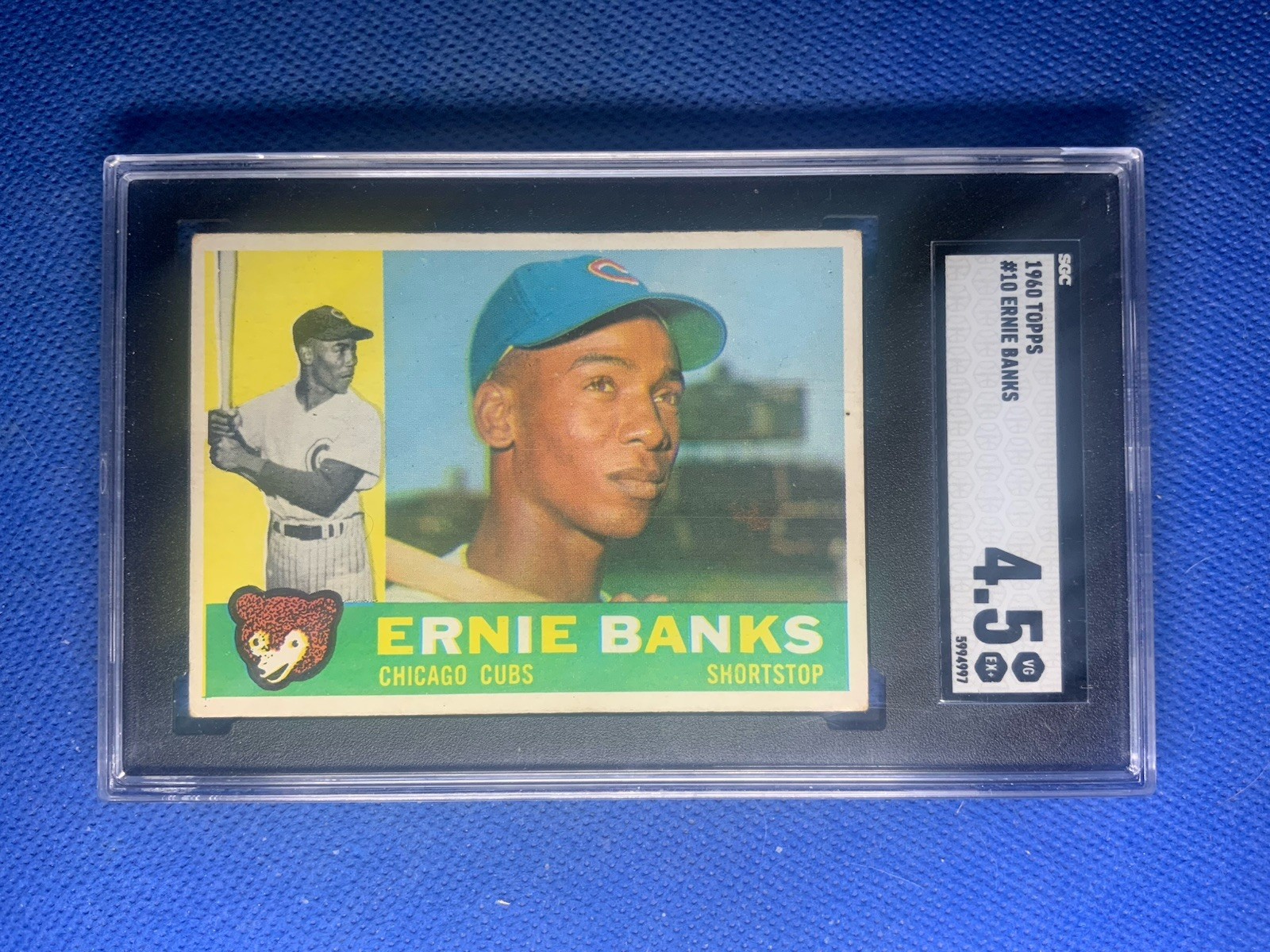 1960 Topps Ernie Banks #10 Cubs SGC 4.5