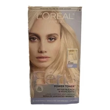 L'oreal Feria Power Toner Anti Brass Demi Permanent Hair Toner ICE BLONDE.