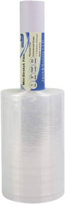 Clear Stretch Wrap 6''×1000' Plastic Wrap Roll for Moving Shipping Wrap,Industria