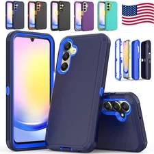 For Samsung Galaxy A25 5G Case Heavy Duty Shockproof Rugged Defender Cover USA