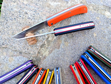 Couteau Mineur 19cm manche en G10 / intercalaire - lame inox 12C27 