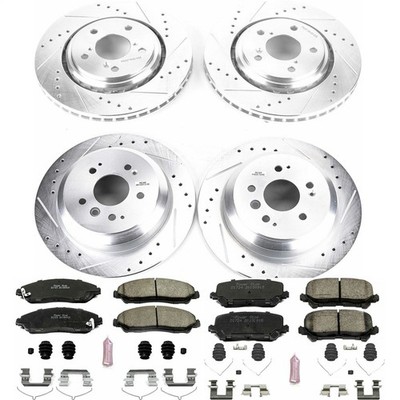 Power Stop K7576 Z23 Daily Driver Brake Pad and Z23 Evolution Brake Rotor Kit