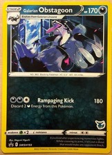 Galarian Obstagoon (Eevee Stamped) SWSH193 Black Star Promo Pokemon LP Normal