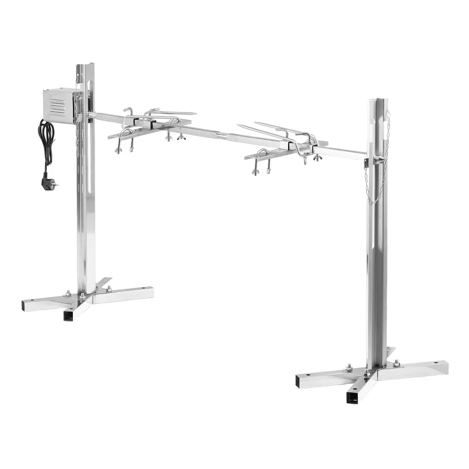 Spanferkelgrill elektisch Drehspieß mit Motor Lammgrill Edelstahl 25 kg - Bild 3 von 4