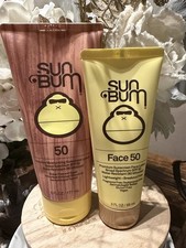 Sun Bum Duo Original Moisturizing Sunscreen Lotion SPF 50 6oz Exp 11/27 Face 50
