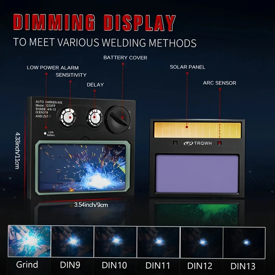 Capacete de solda escurecimento automático True Color - Soldagem e moagem multiprocesso - Imagem 4 de 4