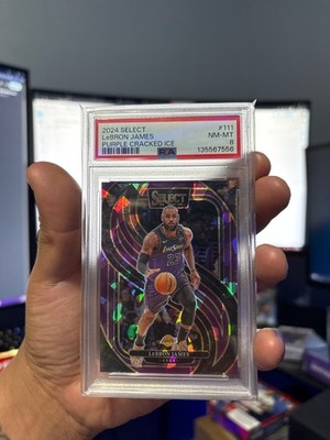 2024 select lebron james purple crack ice /99