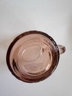 Kig Indonesia Pink Pressed Glass Floral Poppy Mug with Handle, Round 8 oz — photo 3
