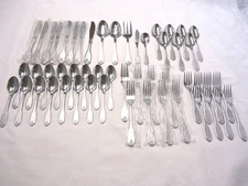 ROGERS ACANTHUS STAINLESS FLATWARE 52-PIECES