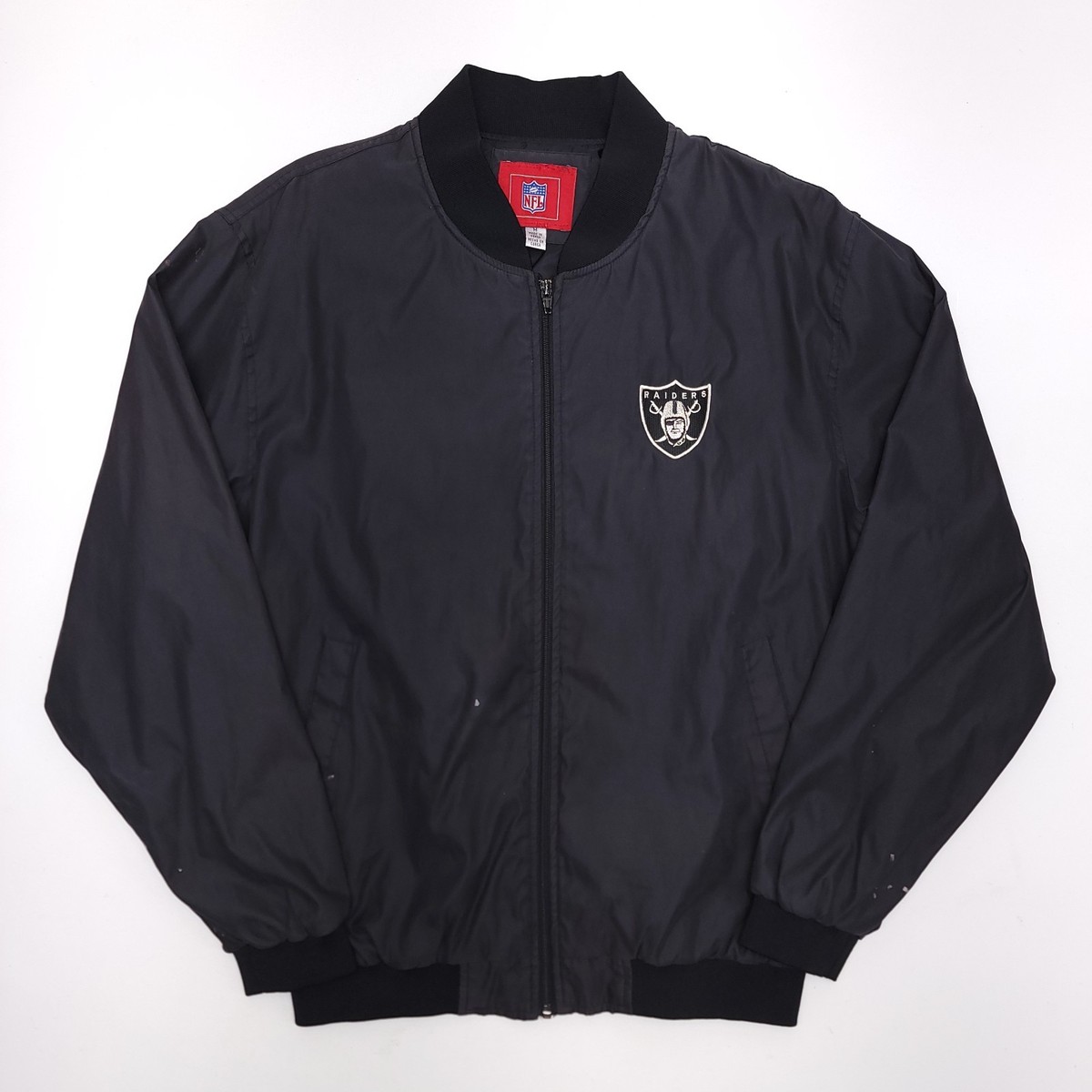 Vintage Oakland Raiders Windbreaker Jacket Mens M NFL Football Las