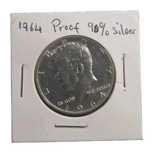 1964 P Proof Kennedy Half Dollar 50C 90% Silver