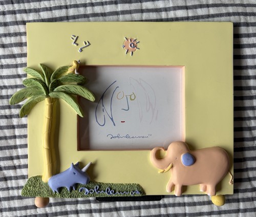 Vintage Carter’s John Lennon Real Love Nursery Decor Yellow Picture Frame