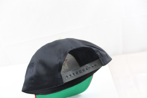 Cappello NBA ricamato Miami Heat logo snapback berretto nero/rosso vintage - Foto 3 di 7