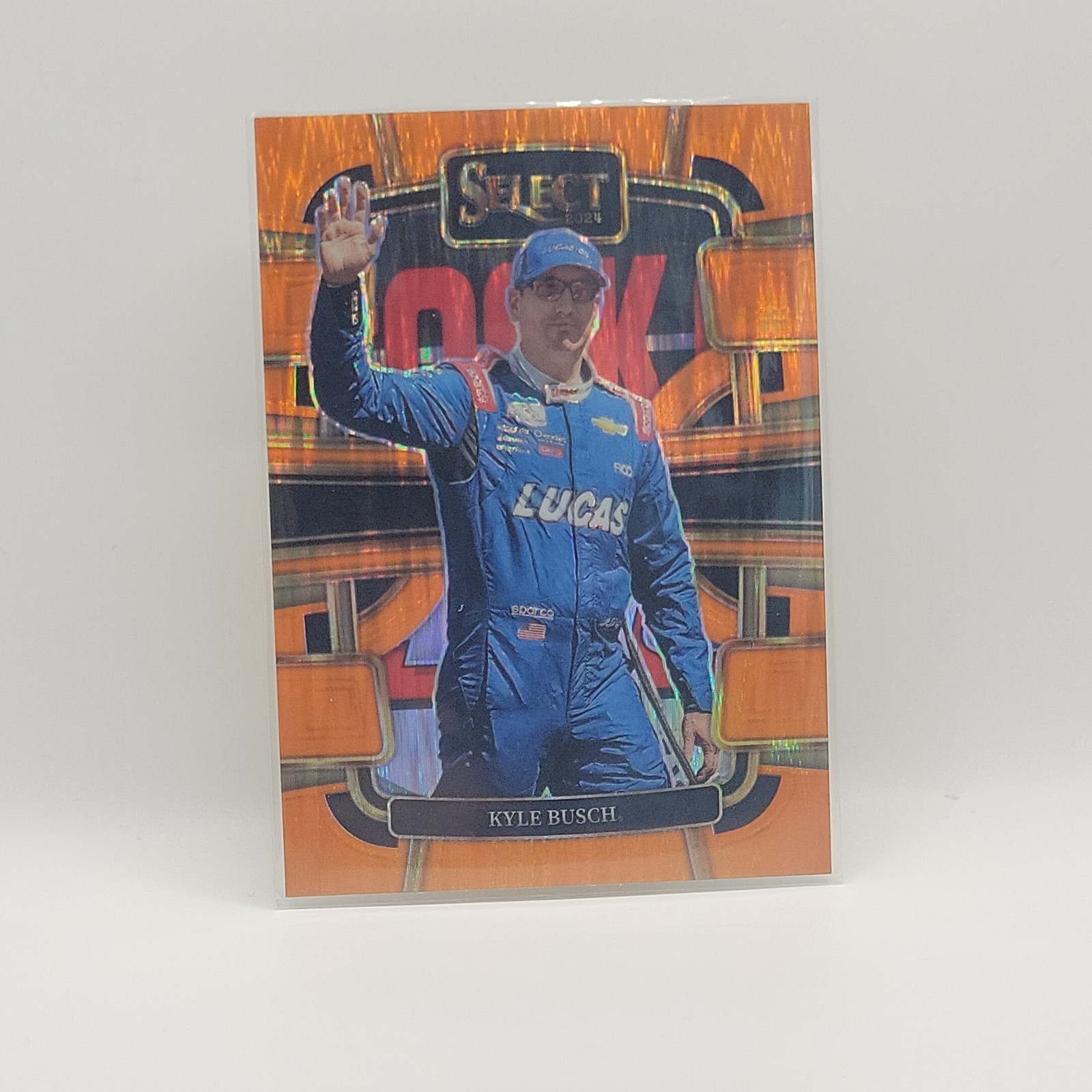 2024 Panini Select #75 Kyle Busch Orange Flash Prizms