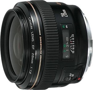 Canon EF 28mm f1.8 USM Black Photography Camera Lens