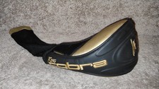 King Cobra Embroidered Driver Headcover Golf Club Cover Black Gold Sock