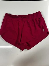 Second Skin Women's L Athletic Shorts Stretch Performance Lined Gym Running