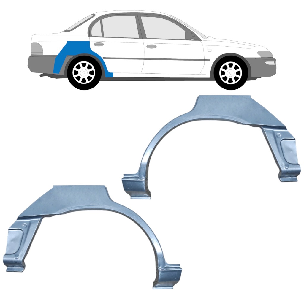 Rear wing repair panel for Toyota Corolla E10 1991-1998 / Left+Right / SEDAN