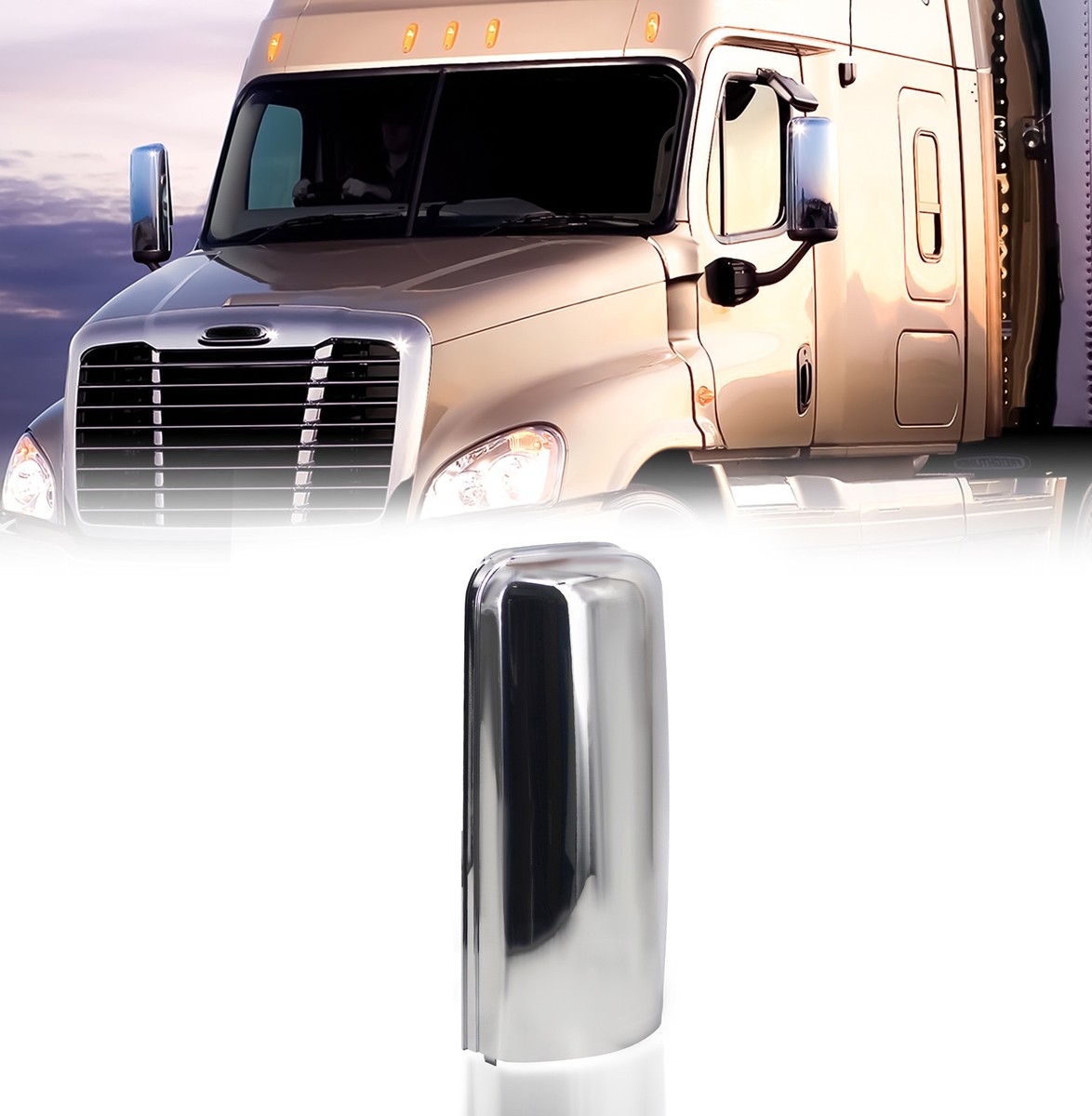 Freightliner New Cascadia Door Mirror Arm Cover Left (Driver) side &Ri – East Truck Parts