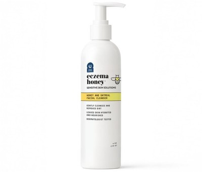 Oatmeal Facial Cleanser - Natural Eczema Face Wash Prevents Breakouts - Daily