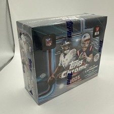 2025 TOPPS CHROME FOOTBALL FACTORY SEALED JUMBO HOBBY BOX!! IN HAND- SHIPS ASAP