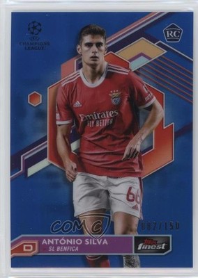 2022 Finest UEFA Club Competitions Blue Refractor Antonio Silva Rookie RC 0n0t