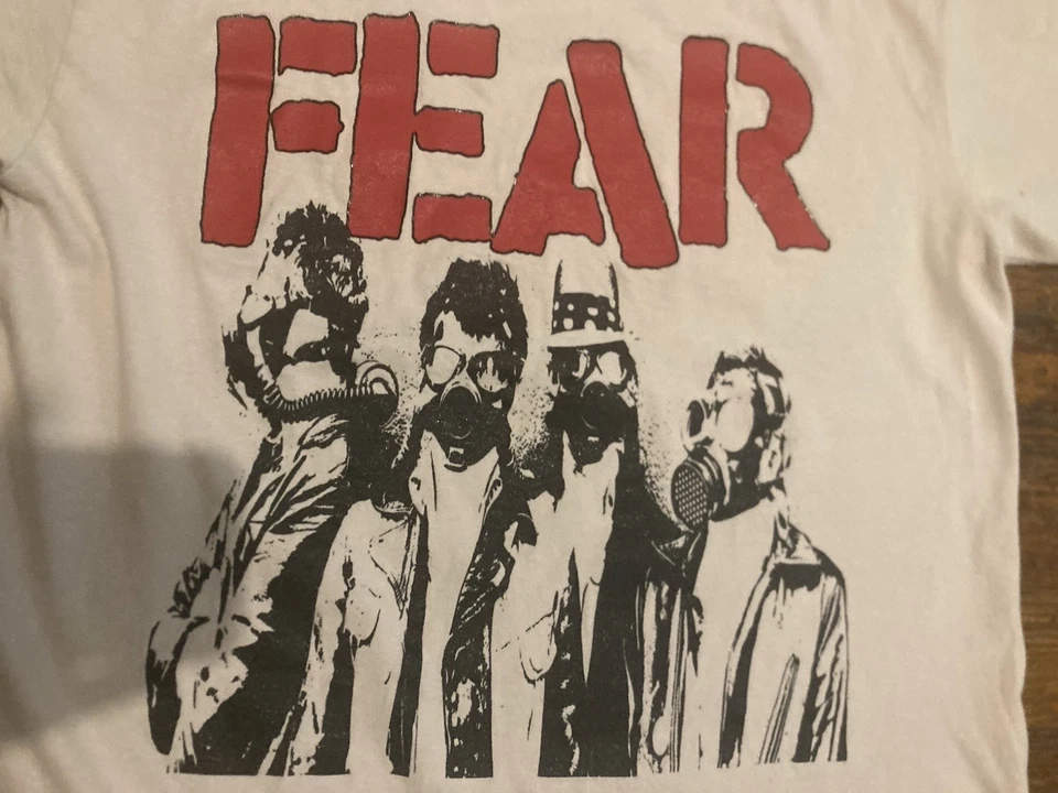Fear band shirt vintage Black Flag Circle Jerks Dead Kennedys Descendents Germs - Image 4 of 4