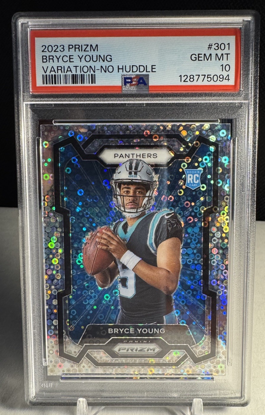 2023 PSA 10 Bryce Young Panini Prizm Variation No Huddle RC! PSA 10 GEM MT (A)
