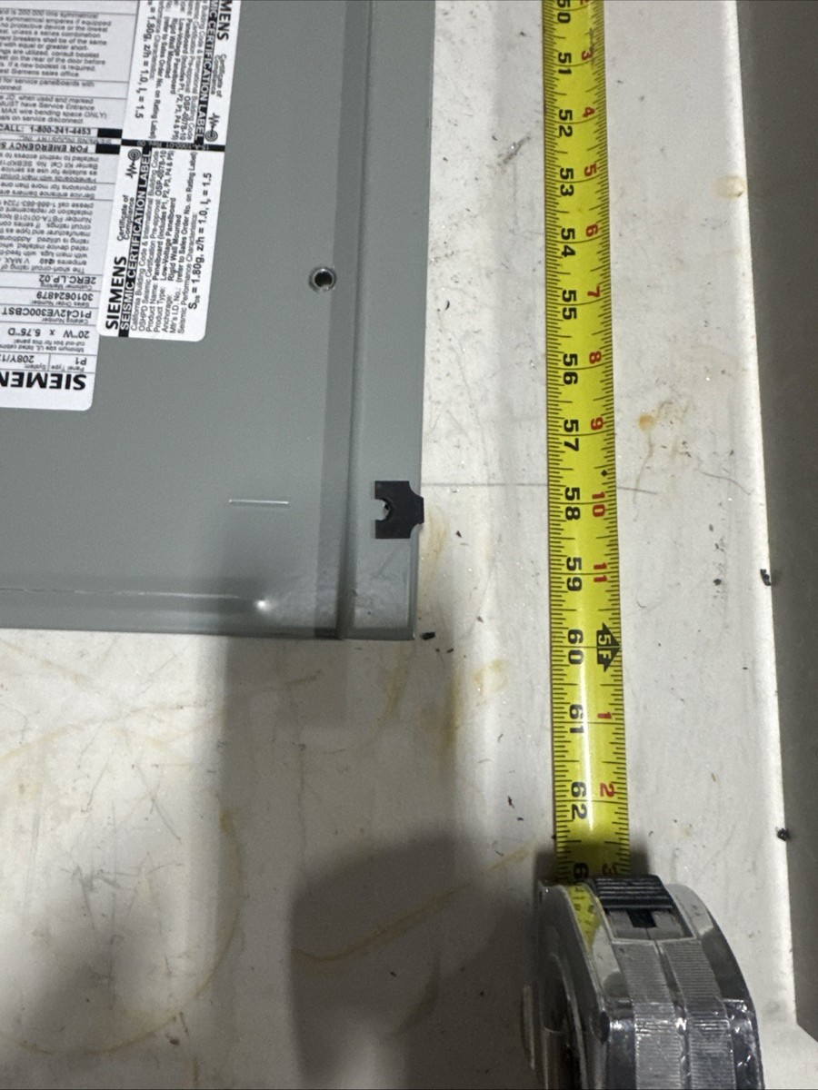 Siemens Dead Front Cover P1 42 Circuit With Main Breakers | eBay