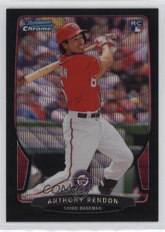 2013 Bowman Draft Chrome Black Wave Refractor Anthony Rendon #5 0b5