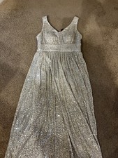NIGHTWAY sequin gold dress size 10