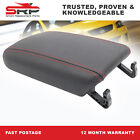 <!--F#f_0-->VE VF HOLDEN COMMODORE CENTRE CONSOLE LID BLACK LEATHER RED STITCHING 92274667 <!--F/-->