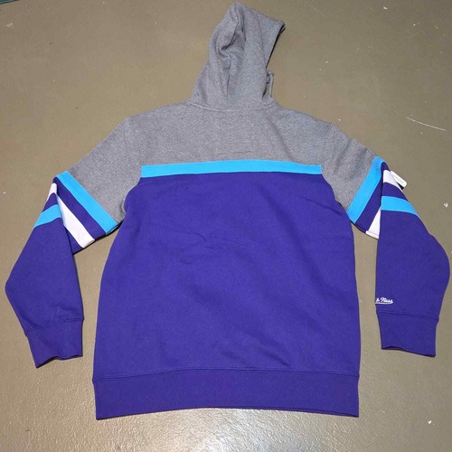 Felpa con cappuccio Mitchell & Ness Headcoach Hardwood Classics Utah Jazz da uomo nuova con etichette taglia Large - Foto 3 di 6