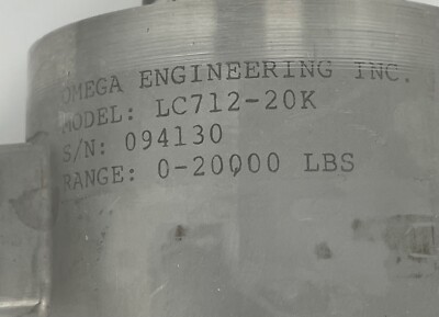 OMEGA ENGINEERING LC712-20K  load cell never installed on shelf as spare