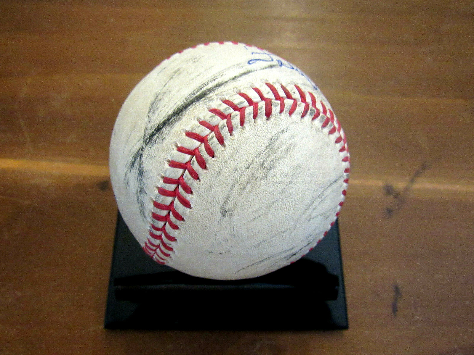 FELIPE ALOU 3 X A/S NY YANKEES EXPOS MOY SIGNED AUTO OML GAME USED BASEBALL JSA  view 3