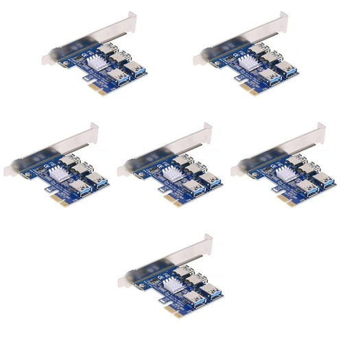 6 Pieces PCI-E Expansion Card Express Extender Pcie Riser Adapter - Afbeelding 5 van 12