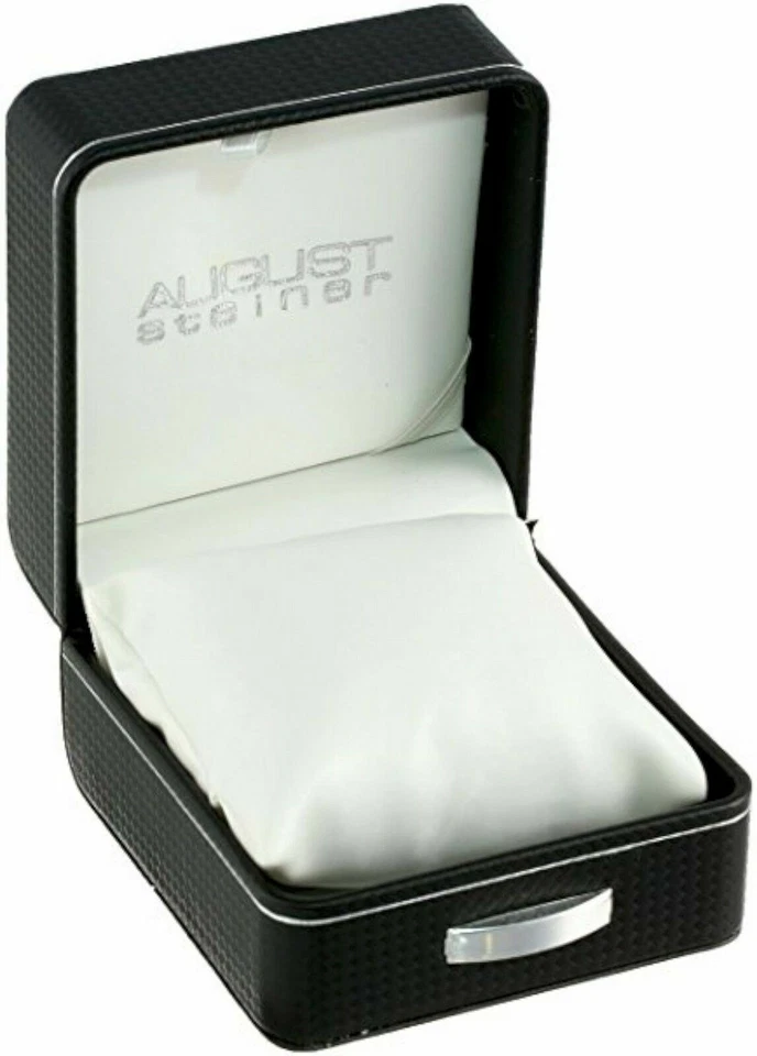 NUEVO Reloj pulsera August Steiner AS8078RG para mujer con acento de diamantes MOP de oro rosa Foto 4 de 4